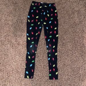 Black No Boundaries Leggings W/ Christmas Print